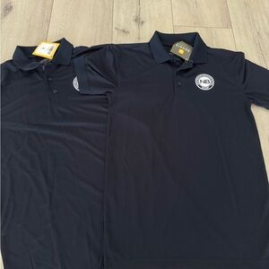 Pack of two Unisex North Browsed Preparatory School    Navy Polo Shirt Uniforms